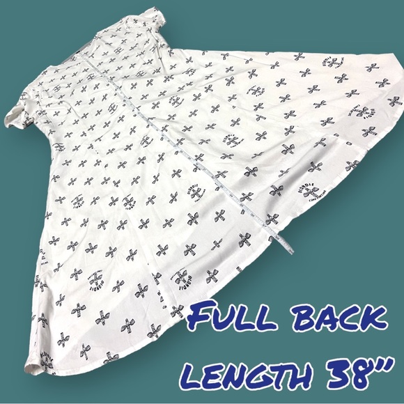 Junk Food Blonde Camp Fun Time button down high low dress. Size Medium 🎵🎸 - Picture 9 of 11